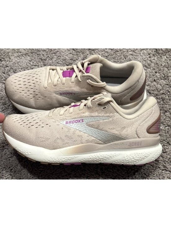 Brooks Shoes - Brooks Ghost 16 Almond/Peach/Coco 1204071B251 Womens Sz 8.5 Run Walk Train Shoes
